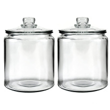 Glass 0.5 Gallon Storage Jar, Set of 2